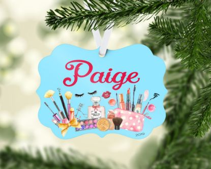 Picture of Makeup Personalized Christmas Ornament