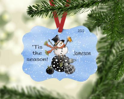 Picture of Tis The Season - Beer Personalized Christmas Ornament